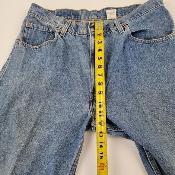 Vintage 90's Levis 560 Jeans Mens sz 36x34 Loose Fit Tapered Leg Blue Denim USA - Picture 10 of 16